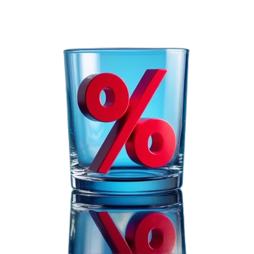 red, percent, sign, percentage transparent PNG cut-out