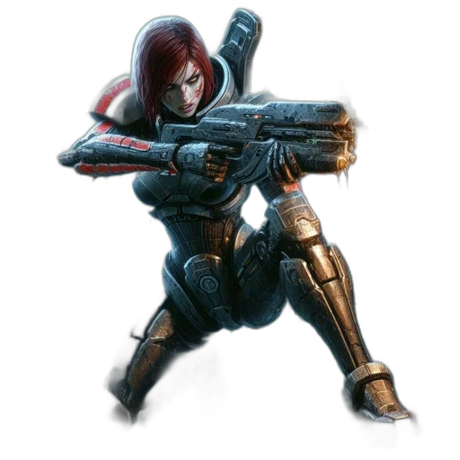 weapon, concept art, 3d render, cyberpunk transparent PNG cut-out