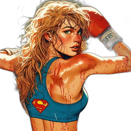 comic book art, concept art, cartoon, fantasy art transparent PNG cut-out