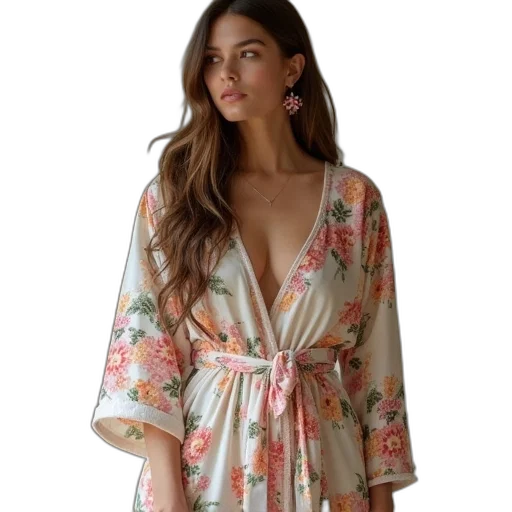 dress, jacket, earth tones, pastel transparent PNG cut-out