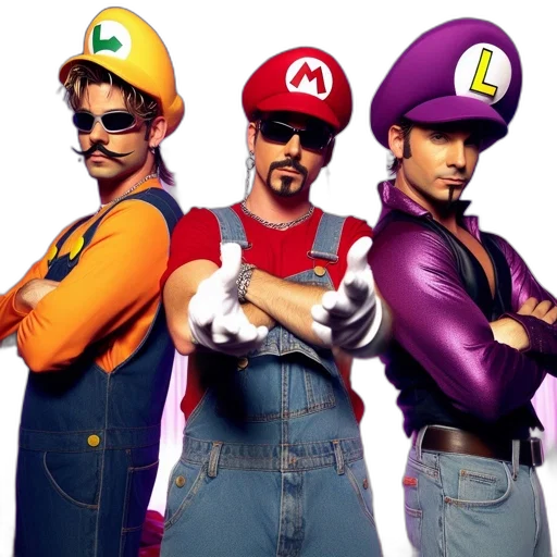 concept art, three, individuals, dress transparent PNG cut-out