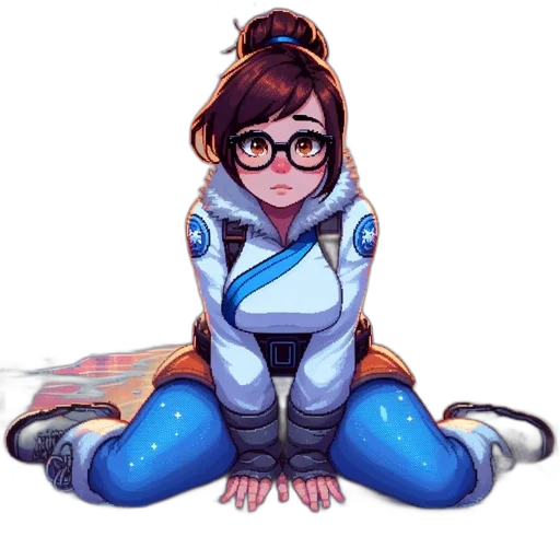 jacket, staff, robot, concept art transparent PNG cut-out