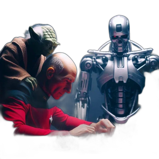 robot, comic book art, concept art, photorealistic transparent PNG cut-out
