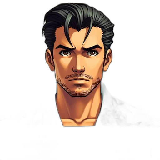 face, staff, hair, comic book art transparent PNG cut-out