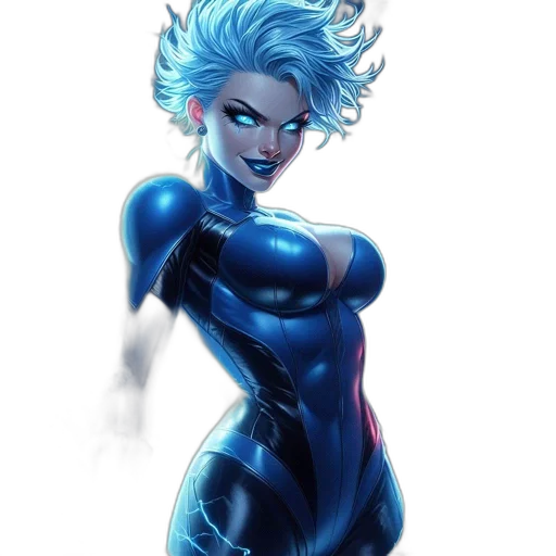 comic book art, concept art, cartoon, cyberpunk transparent PNG cut-out