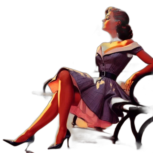 dress, robot, concept art, comic book art transparent PNG cut-out