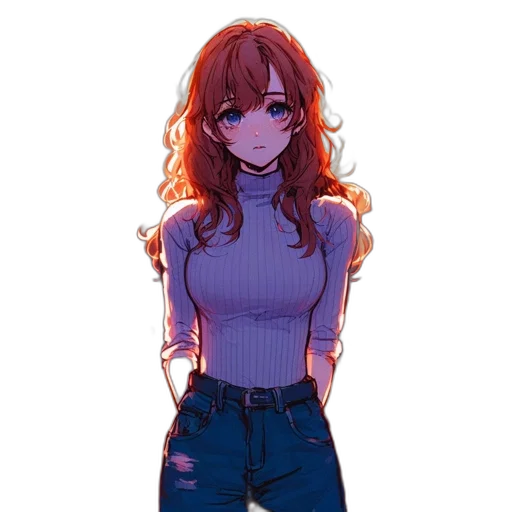 dress, jacket, hair, face transparent PNG cut-out