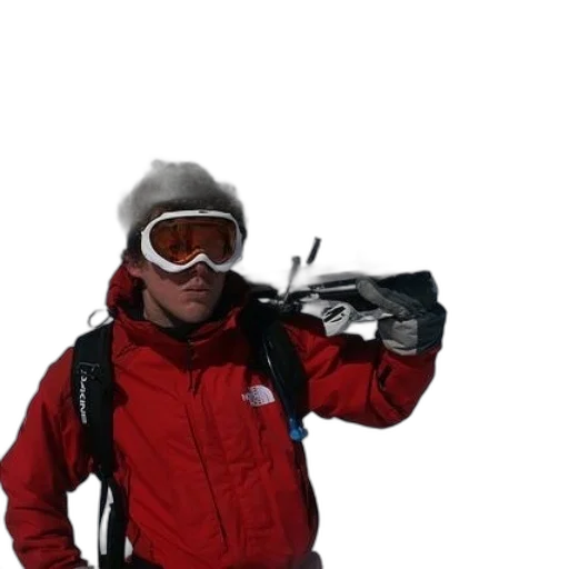 staff, jacket, hat, face transparent PNG cut-out