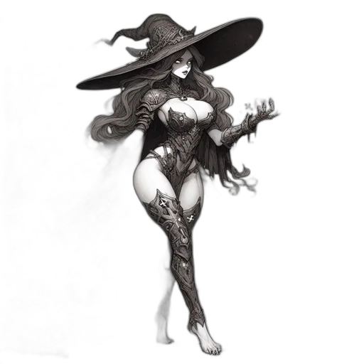 hat, dress, fantasy art, concept art transparent PNG cut-out