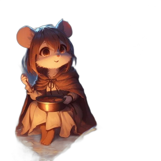 staff, dress, crown, creature transparent PNG cut-out