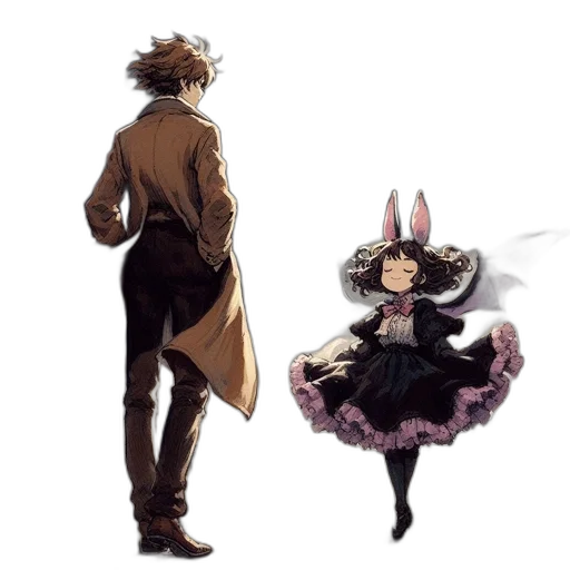 dress, concept art, anime, pixel art transparent PNG cut-out