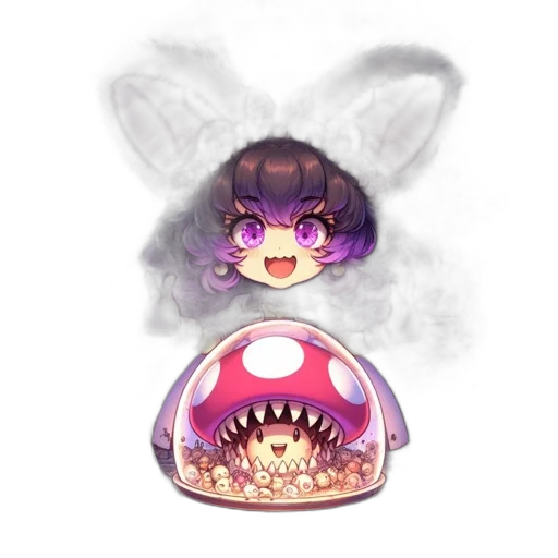 creature, mask, staff, crown transparent PNG cut-out