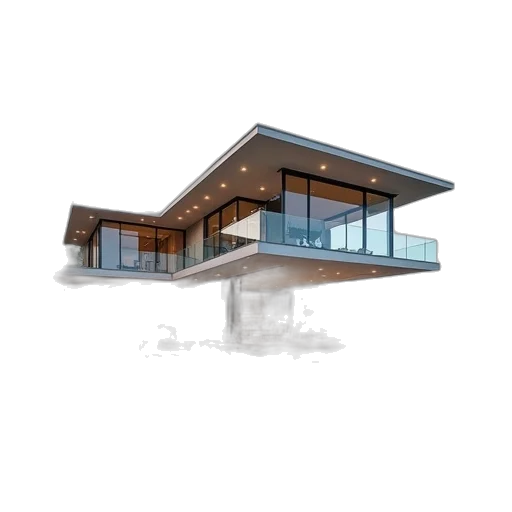 building, 3d render, concept art, photorealistic transparent PNG cut-out