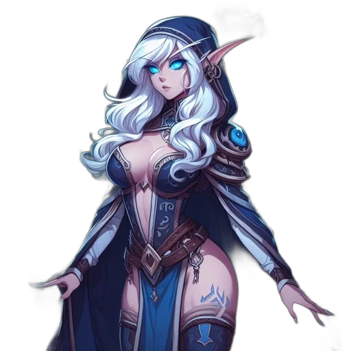staff, dress, fantasy art, concept art transparent PNG cut-out