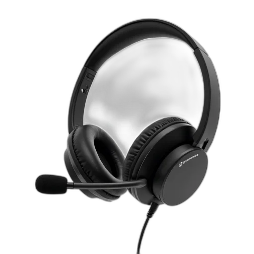 3d render, photorealistic, black, wireless transparent PNG cut-out