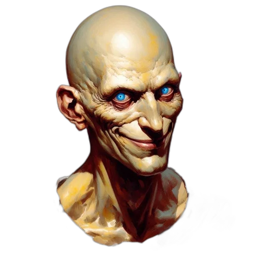face, mask, creature, robot transparent PNG cut-out