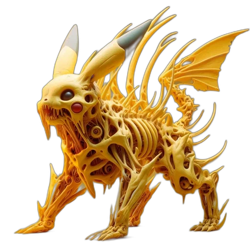 dragon, creature, animal, staff transparent PNG cut-out