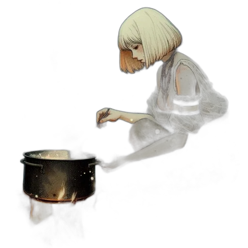 hair, mask, creature, robot transparent PNG cut-out