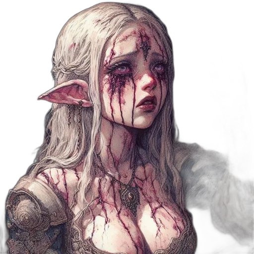 face, dragon, dress, fantasy art transparent PNG cut-out