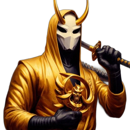 mask, staff, concept art, fantasy art transparent PNG cut-out