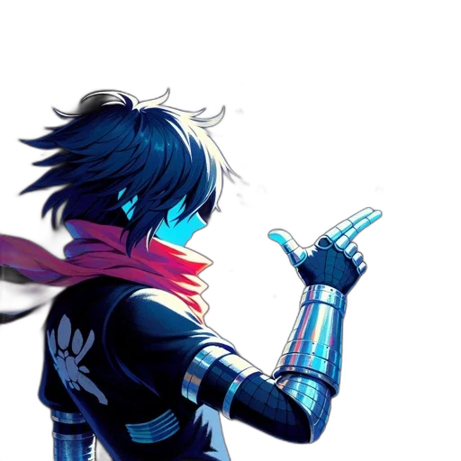 sword, weapon, jacket, robot transparent PNG cut-out