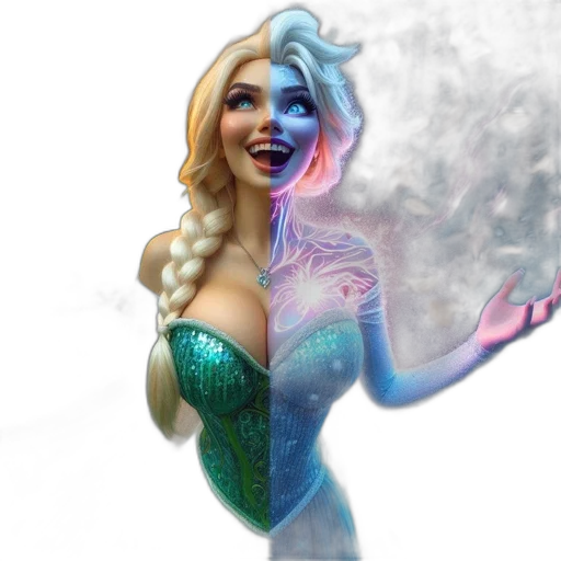 fantasy art, concept art, 3d render, comic book art transparent PNG cut-out