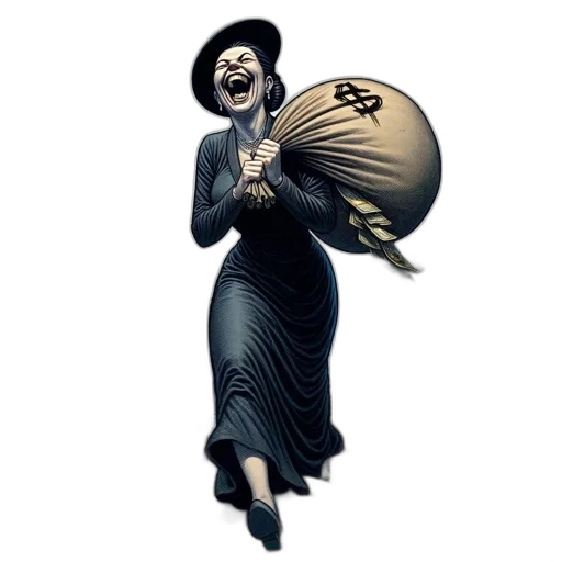 dress, hat, comic book art, concept art transparent PNG cut-out