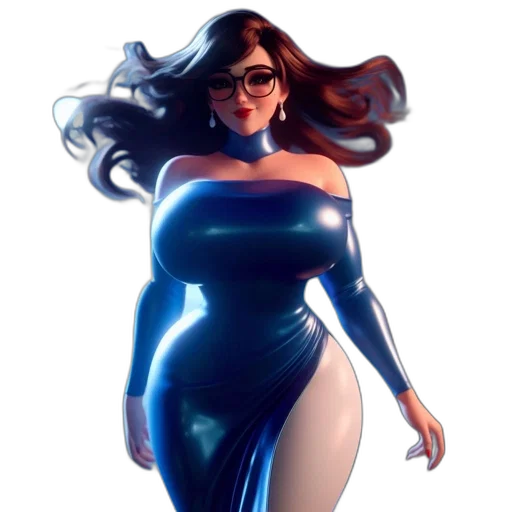 dress, concept art, comic book art, fantasy art transparent PNG cut-out