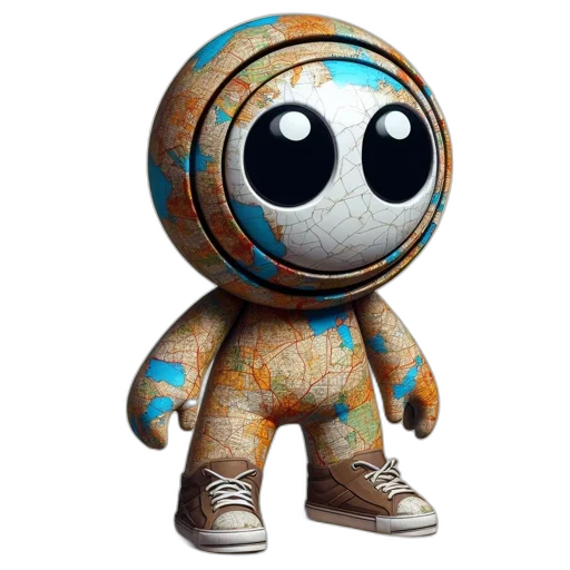 robot, creature, concept art, 3d render transparent PNG cut-out