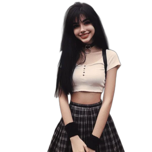 dress, jacket, anime, photorealistic transparent PNG cut-out