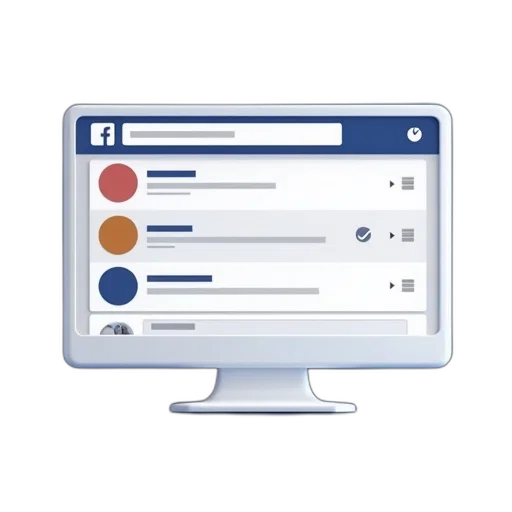 facebook, update, status, screen transparent PNG cut-out