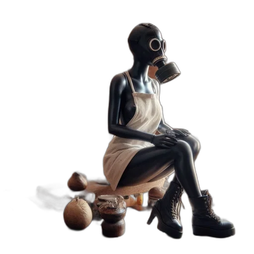 robot, mask, dress, jewelry transparent PNG cut-out