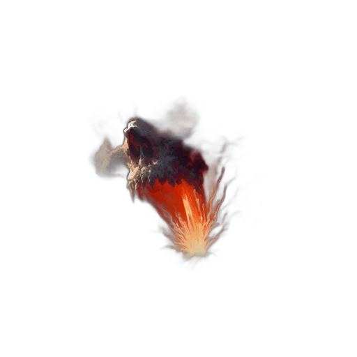 dragon, hair, weapon, creature transparent PNG cut-out