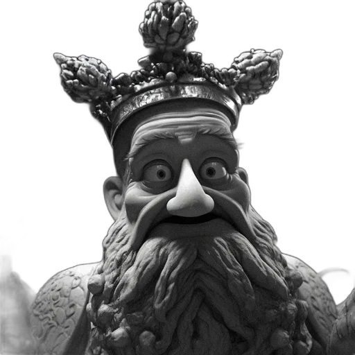 crown, mask, face, staff transparent PNG cut-out