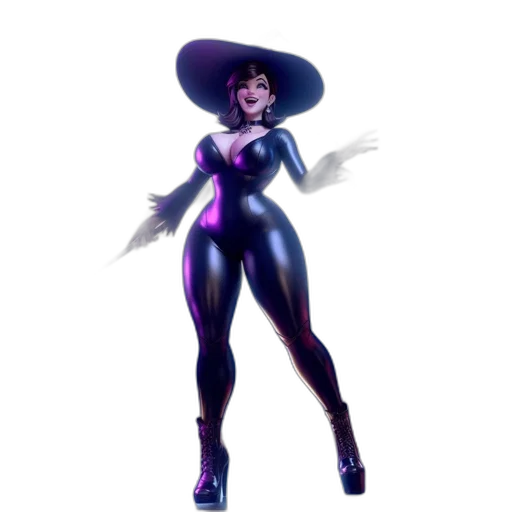dress, hat, staff, concept art transparent PNG cut-out