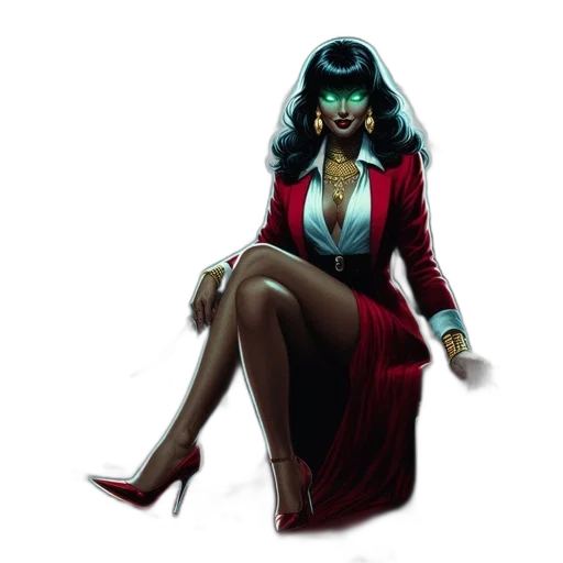 comic book art, concept art, fantasy art, cyberpunk transparent PNG cut-out