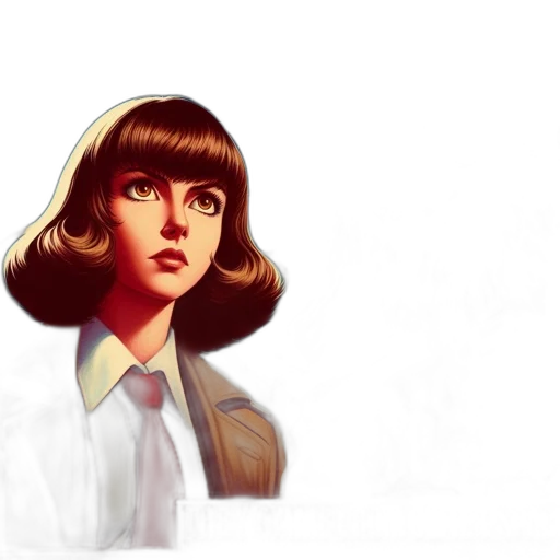jacket, face, hair, robot transparent PNG cut-out