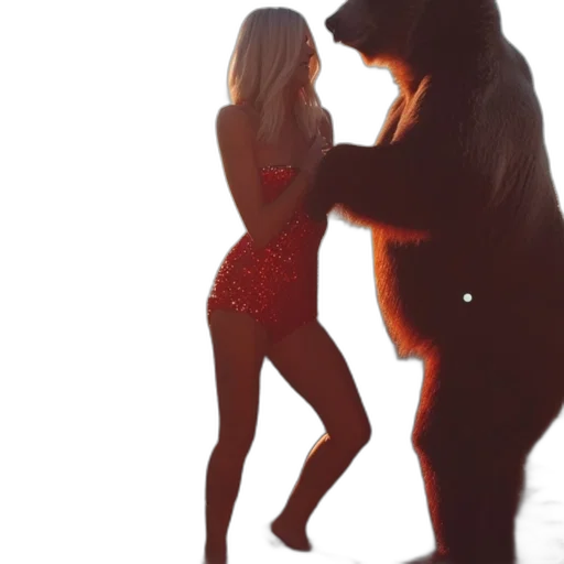 animal, creature, fire, woman transparent PNG cut-out