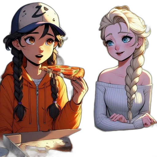 anime, concept art, pixel art, cartoon transparent PNG cut-out