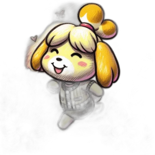 staff, animal, creature, watercolor transparent PNG cut-out
