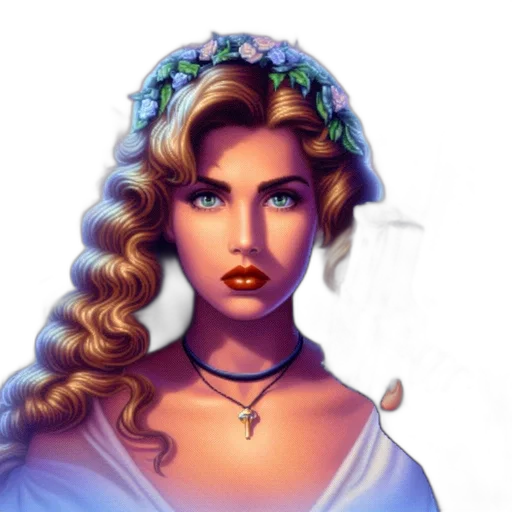 jewelry, crown, face, fantasy art transparent PNG cut-out
