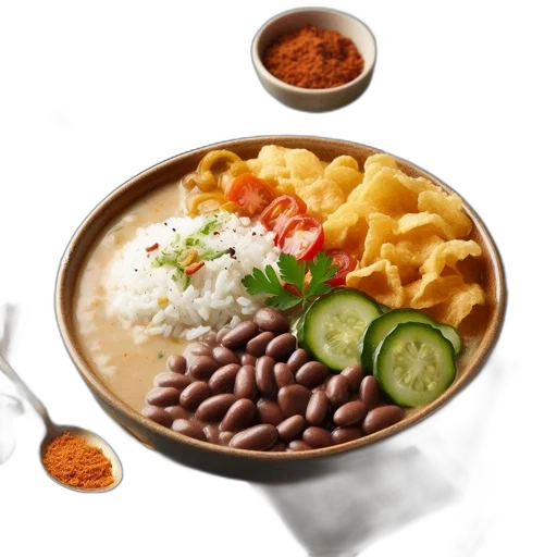 food, photorealistic, 3d render, colorful transparent PNG cut-out