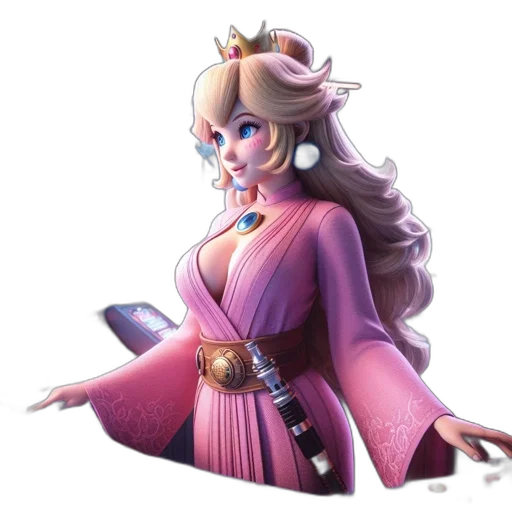 dress, crown, staff, concept art transparent PNG cut-out
