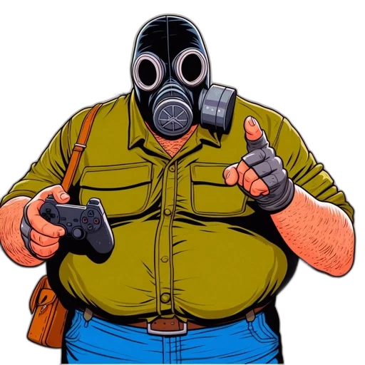 mask, jacket, comic book art, concept art transparent PNG cut-out