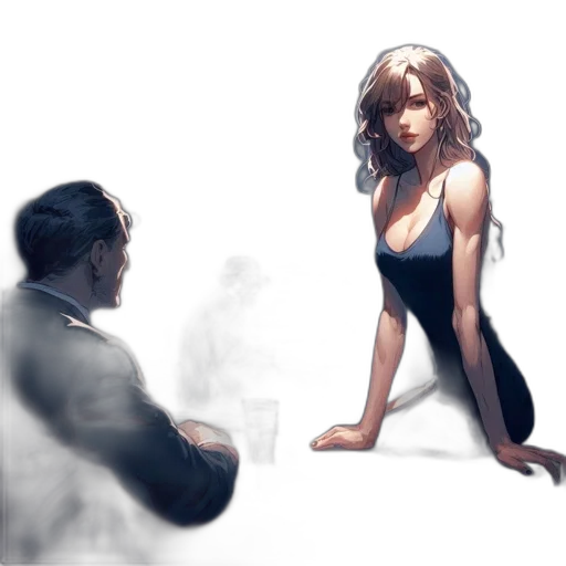 dress, concept art, comic book art, fantasy art transparent PNG cut-out