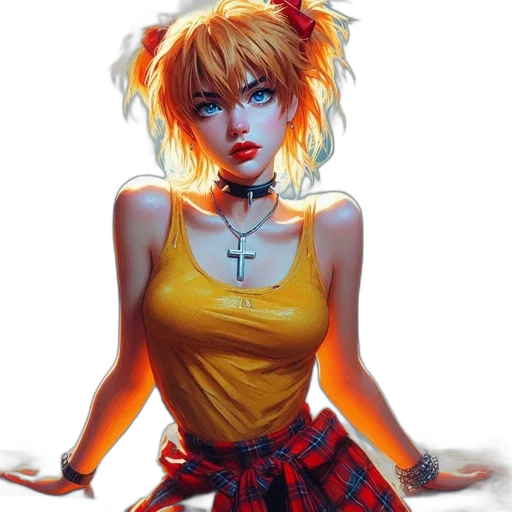 dress, comic book art, fantasy art, anime transparent PNG cut-out