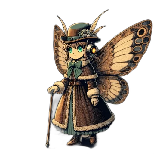 staff, hat, dragon, animal transparent PNG cut-out
