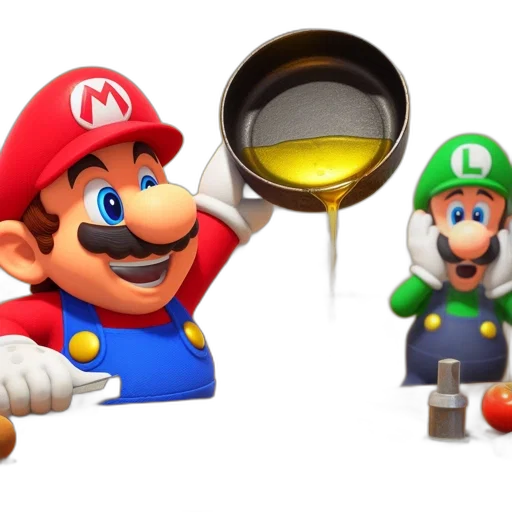 food, hat, mask, 3d render transparent PNG cut-out