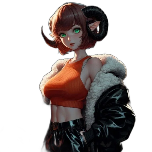 jacket, staff, dress, robot transparent PNG cut-out