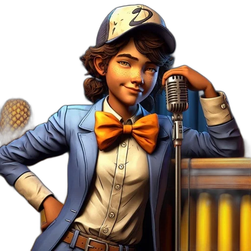 staff, hat, concept art, photorealistic transparent PNG cut-out